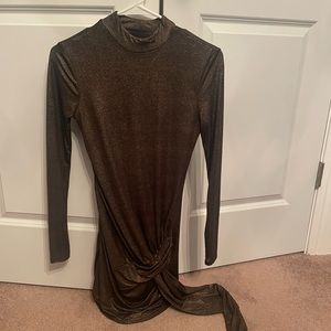 Brown shimmer dress size XS